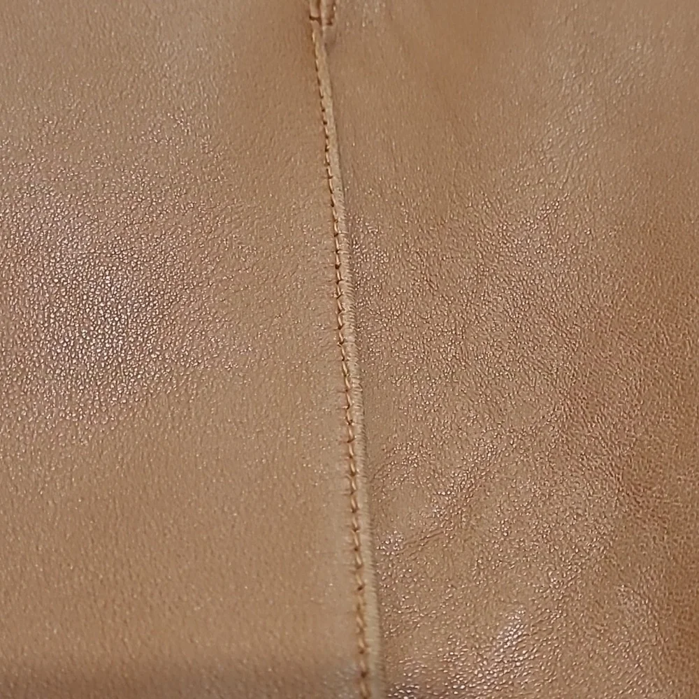 MICHAEL KORS CLASSIC BUTTERSCOTCH TAN LEATHER JACKET COAT - Picture 6 of 16